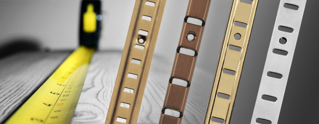 Cut to length shelf support strip from Cooke Brothers