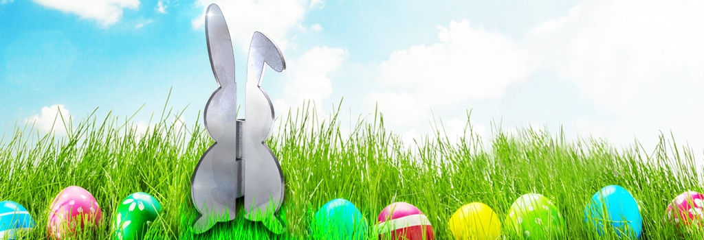 Easter bunny hinge - bespoke product at Cooke Brothers