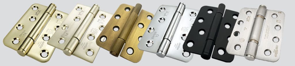 Standard Hinge Finishes offered by Cooke Brothers