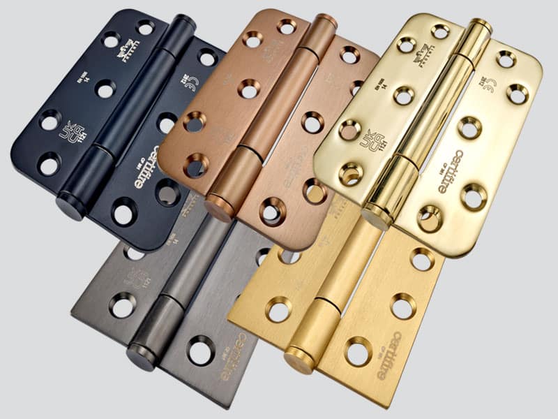 Cooke Brothers Introduces New PVD Finishes For Premium Hinges