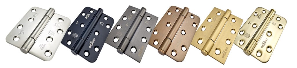 Concealed Bearing Hinges 316 grade and PVD finishes.