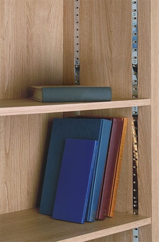 Shelf suport strip systems