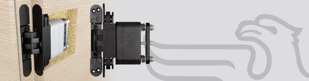 Concealed self closing hinge system