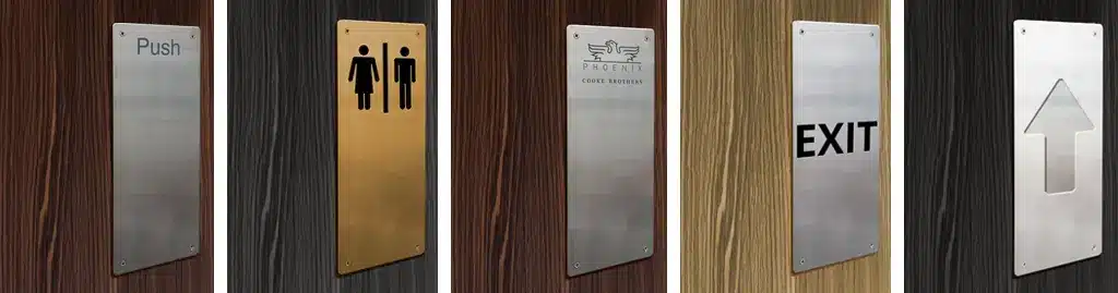 Push plate custom design