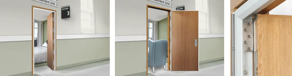 Dualway anti-barricade door system