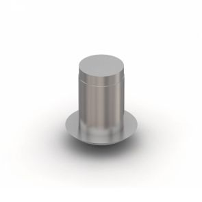Headed End Cap - 8mm Diameter - Steel