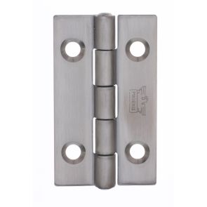7035 Plain Knuckle Butt Hinge - Stainless Steel - Satin Polished  64 x 38 x 2mm