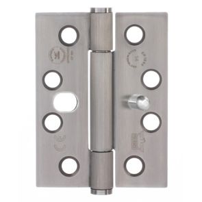 7730 Concealed Bearing Dog Bolt Hinge - Stainless Steel - Satin Polished  102 x 76 x 3mm