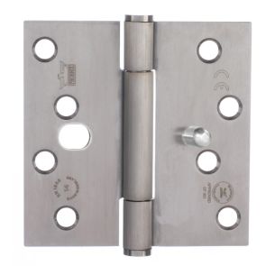 7740 Concealed Bearing Dog Bolt Hinge - Stainless Steel - Satin Polished  102 x 102 x 3mm