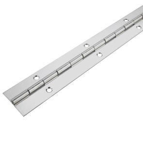 3602 Light Duty Continuous Piano Hinge - Mild Steel - Self Colour - In-line Holes  1829 x 25 x 0.9 x 2.3mm Pin
