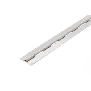 4804 Medium Duty Continuous Piano Hinge - Stainless Steel - Self Colour - No Holes  1829 x 32 x 1.2 x 3.3mm Pin