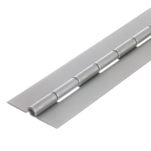 6424 Medium Duty Continuous Piano Hinge - Mild Steel - Self Colour - No Holes  1829 x 51 x 1.6 x 4.7mm Pin