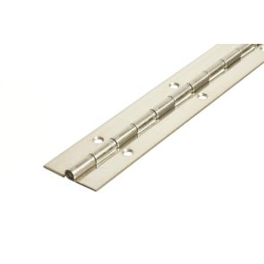 7812 Medium Duty Continuous Piano Hinge - Stainless Steel - Self Colour - In-line Holes  1829 x 51 x 2.0 x 5.0mm Pin