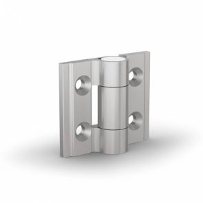 Aluminium Spring Hinge 0.20 Nm - Sprung Open - Clear anodised