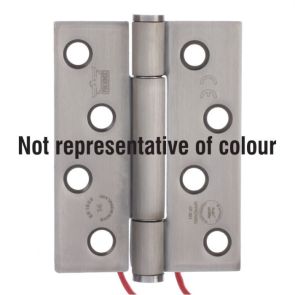 7730 Concealed Bearing 4 Wire Conductor Hinge - Anti-Clockwise Closing - Stainless Steel - Satin Polished   102 x 76 x 3mm