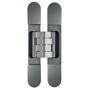 Pivota DX101 3D Design  Fully Concealed Adjustable Hinge - Mild Steel - Satin Nickel Finish