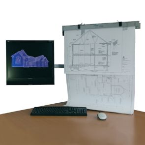 PRO clear desk system complete with 2 PRO A1 planholders