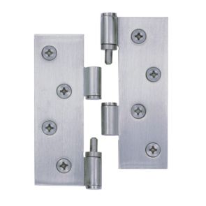7586 Slimline Twin-pin Lift-off Hinge - Anti-Clockwise Closing - Stainless Steel - Satin Polished  102 x 76 x 2.5mm