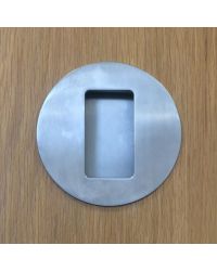 7664 Round Inset Handle - Stainless Steel - Satin Polished - 150 Diameter x 3mm