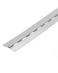 3606 Light Duty Continuous Piano Hinge - Stainless Steel - Self Colour - No Holes  1829 x 38 x 0.9 x 2.3mm Pin