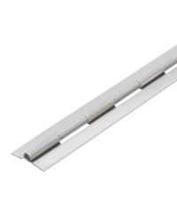 4802 Medium Duty Continuous Piano Hinge - Mild Steel - Self Colour- No Holes 1829 x 25 x 1.2 x 3.3mm Pin