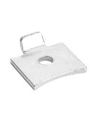 7471 Single Bookcase Flat Stud - Mild Steel - White