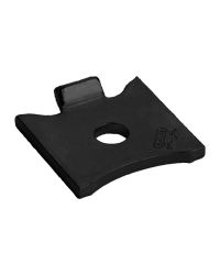 7473 Single Bookcase Raised Stud - Mild Steel - Black  