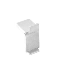 7485 Double Bookcase U Section Stud - Mild Steel - White  