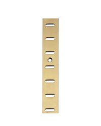 7470 Flat Bookcase Strip - Mild Steel - Bright Brass  1829 x 19 x 2mm