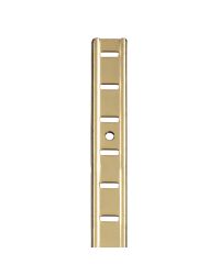 7476 M Section Bookcase Strip - Brass - Self Colour  1829 x 19.6 x 1mm