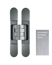 Pivota DX61 3D Design Plus  Fully Concealed Adjustable Hinge - Aluminium - Simulated Stainless Steel Finish