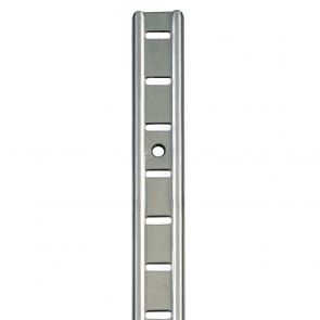 7476 M Section Bookcase Strip - Mild Steel - Zinc  1829 x 19.6 x 1mm