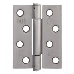 7730 Concealed Bearing Hinge - Reduced Ligature - Square Corners - Stainless Steel - Satin Polished  102 x 76 x 3mm