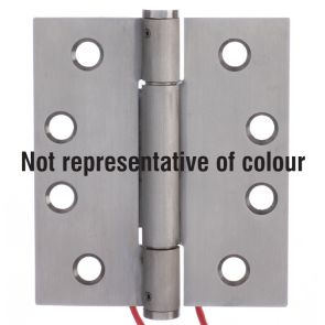 7735 Concealed Bearing 4 Wire Conductor Hinge - Anti-Clockwise Closing - Stainless Steel - Satin Polished  102 x 89 x 3mm