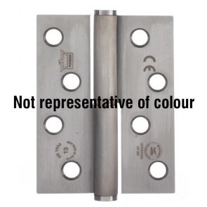 7755 Concealed Bearing Lift Off Hinge - Radius Corner - Staggered Hole - Clockwise Close -  Stainless Steel - Bright Polished  102 x 76 x 3mm