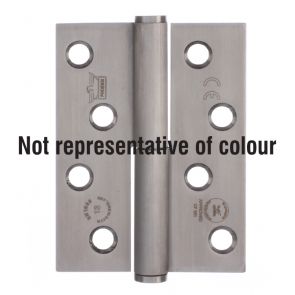 7756 Concealed Bearing Lift Off Hinge - Square Corner - Staggered Hole - Anti-Clockwise Close - Stainless Steel - Bright Polished  102 x 76 x 3mm