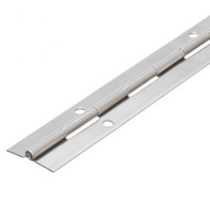 4804 Medium Duty Continuous Piano Hinge - Mild Steel -  Self Colour - In-line Holes  1829 x 32 x 1.2 x 3.3mm Pin