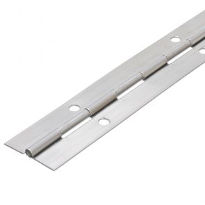 4806 Medium Duty Continuous Piano Hinge - Mild Steel - Self Colour - In-line Holes  1829 x 38 x 1.2 x 3.3mm Pin