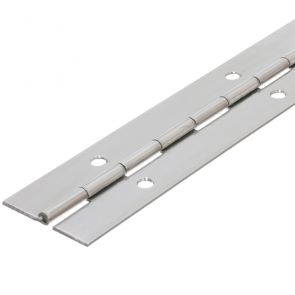 4810 Medium Duty Continuous Piano Hinge - Mild Steel - Self Colour - In-line Holes  1829 x 51 x 1.2 x 3.3mm Pin
