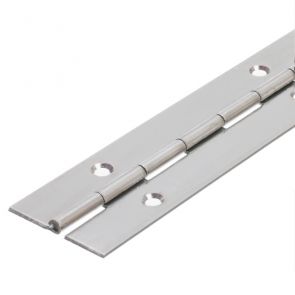 6410 Medium Duty Continuous Piano Hinge - Mild Steel - Self Colour - In-line Holes  1829 x 51 x 1.6 x 3.3mm Pin