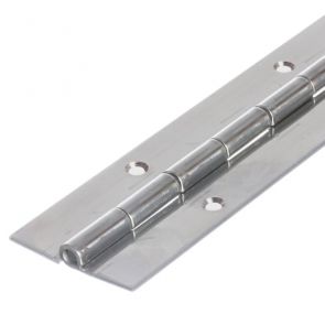 7812 Medium Duty Continuous Piano Hinge - Mild Steel - Self Colour - In-line Holes  1829 x 51 x 2.0 x 5.0mm Pin