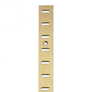 7470 Flat Bookcase Strip - Brass - Polished  1829 x 19 x 2mm