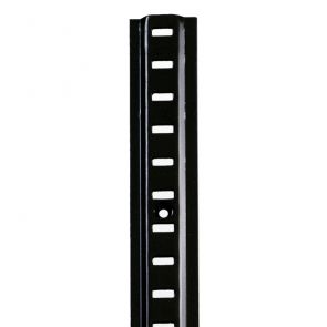 7472 Single Raised Bookcase Strip - Mild Steel - Black  1829 x 24 x 1mm