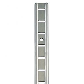 7476 M Section Bookcase Strip - Mild Steel - Satin Nickel  1829 x 19.6 x 1mm