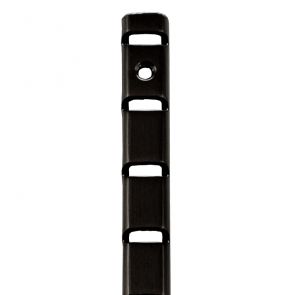 7480 U Section Bookcase Strip - Mild Steel - Black  1829 x 14 x 2mm