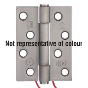 7730 Concealed Bearing 4 Wire Conductor Hinge - Anti-Clockwise Closing - Stainless Steel - Satin Polished   102 x 76 x 3mm